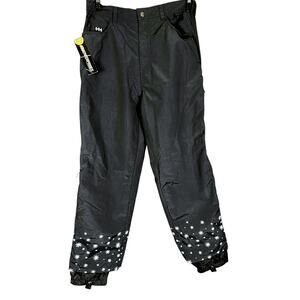 NWT 686 Enterprises Black Snowboarding Pants - Size XL - 90s Deadstock